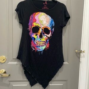 Ay Guy! Sugar skull handkerchief hem shirt